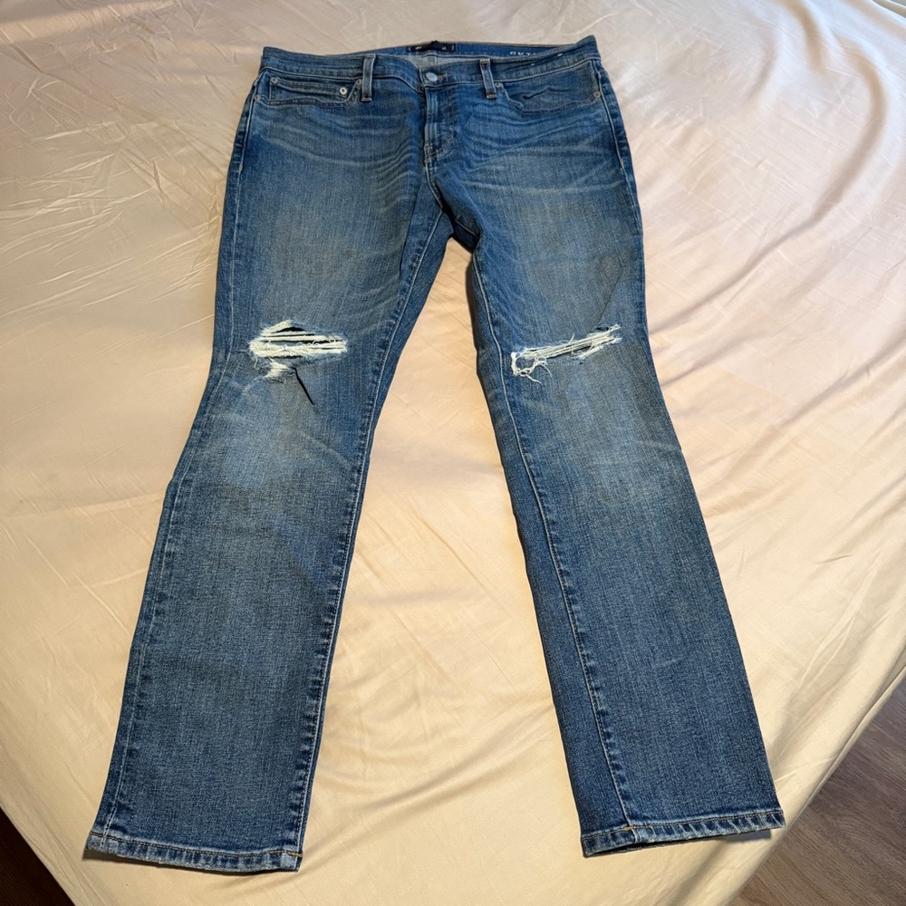 Madewell Skinny Jeans in Vintage Light: Ripped Edition